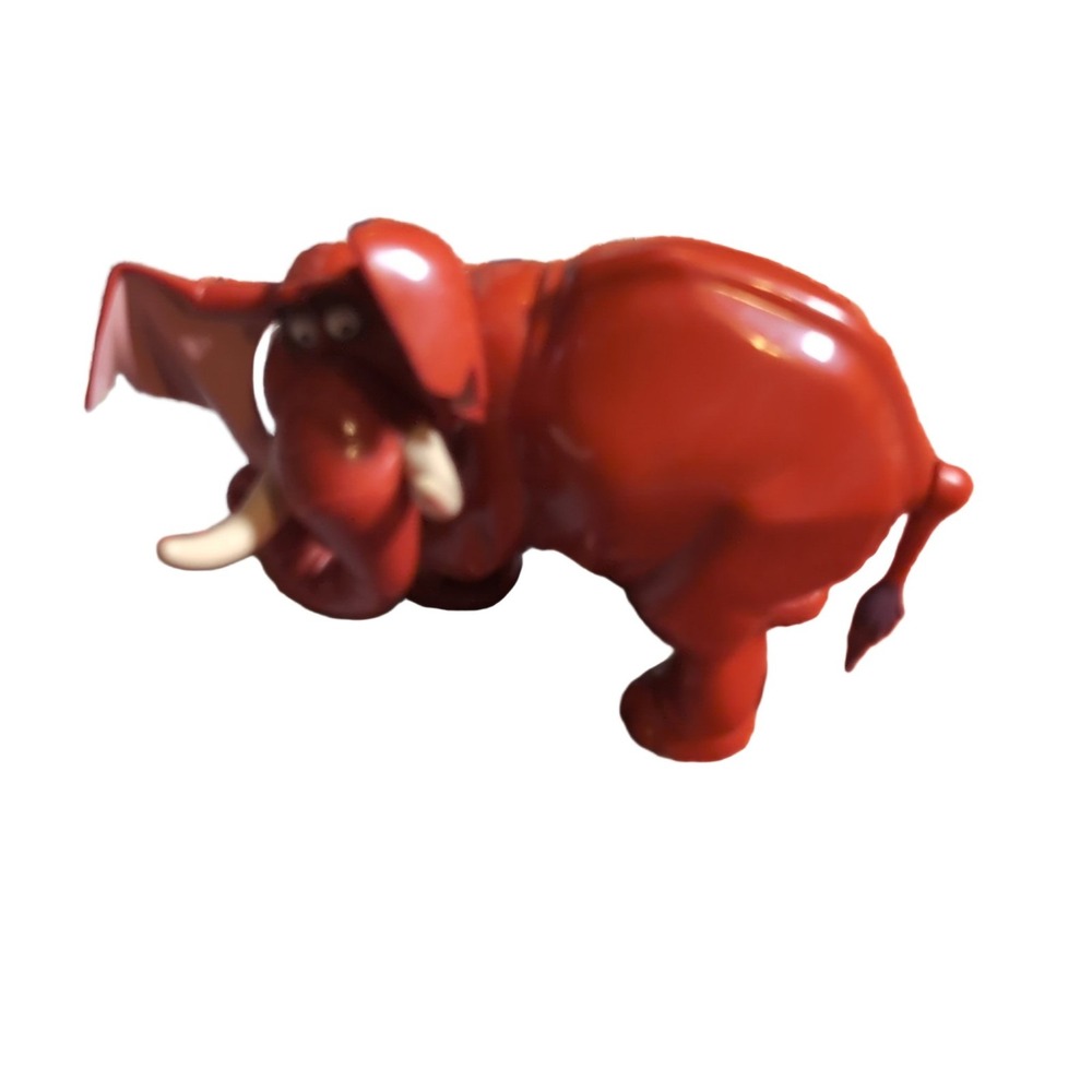 Disney Tantor Tarzan 1999 McDonald's Red Plastic Wind-Up Bouncing Figurine